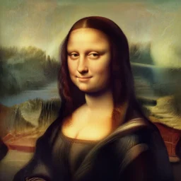 a painting similar to the mona lisa portrait but in style by lisa frank and jim lee character portrait, intricate, elegant, highly detailed, digital painting, artstation, concept art, smooth, sharp focus, illustration, art by artgerm and greg rutkowski and alphonse mucha
