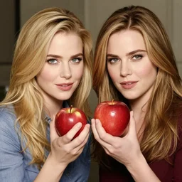 a cross between christina applegate and an apple