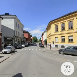google streetview screenshot from oslo in color from 1 9 6 7