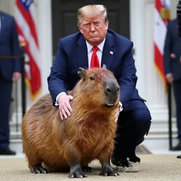cop capybara arresting donald trump