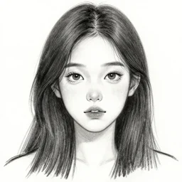 Girl ugly but beautiful drawing of  Kim Jung Gi