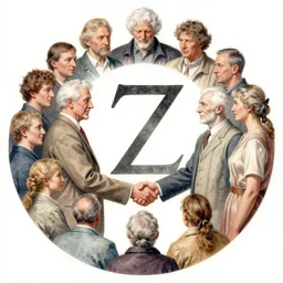 the circle complete, greek symbol zeta, diversity team, hairs white, european, handshake, highly detailed, digital painting, watercolor, soviet realism, engraving, artstation, concept art, smooth, sharp focus, vivid grunge, manga, illustration, unreal engine 5, 8 k, art by bilibin and kuvshinov and malevich and mucha