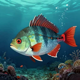 a photograph of deep sea fish created by junji ito.