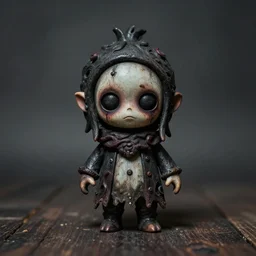 creepy little Barry Chuckle idol, ritual item, creator unknown