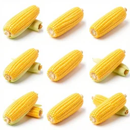 1 0 0 images in a grid, each depicting corn