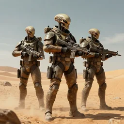 Colonial Marines, alien desert, artstation, award winning, digital art, science fiction, Pulse rifles,