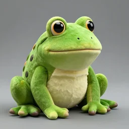 a stuffed frog, realistic, photo studio, HDR, 8k, trending on Twitter