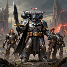 full body portrait of a god of batman from warhammer 4 0 k, on a fantasy landscape, by hr giger, greg rutkowski, luis royo, wayne barlowe and cristian sauret, 8 k