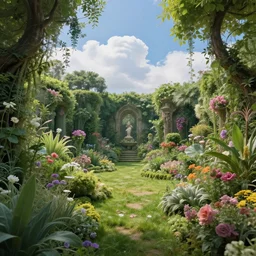 surreal environment, hidden garden by michael whelan, heaven, ultra realistic, aesthetic, beautiful, magical