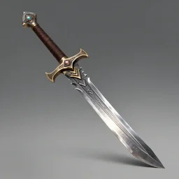 a concept art of an aztec iron and golf serrated sword, weapon, trending on artstation