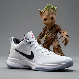 basketball sneakers concept of groot, trending on artstation, smooth, sharp focus