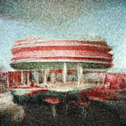 photo by Ansel Adams of a 1950s diner