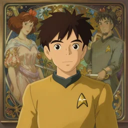 cute star trek officer maraget rutherford, natural lighting, path traced, highly detailed, high quality, digital painting, by don bluth and ross tran and studio ghibli and alphonse mucha, artgerm