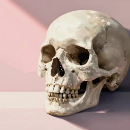 emo goth skulls pastel color japanese minimalist art wallpaper