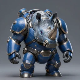 An anthropomorphic blue rhino wearing galactic battle armor, highly detailed, digital painting, artstation, concept art, smooth, sharp focus, studio light, by Justin Gerard and Jason Chan and riot studios,