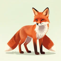 a red fox illustration
