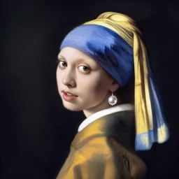 a girl with a pearl earring in the style of craig mullins