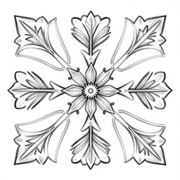 decorative pattern, pencil stroke
