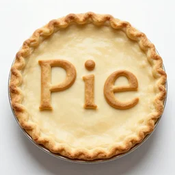 words made of pie