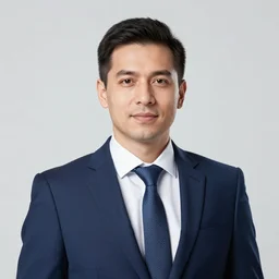 studio portrait of a german busniss man