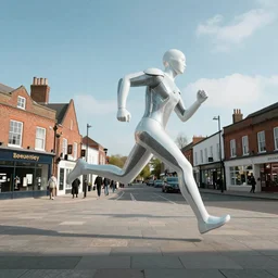 Beverley town centre, futuristic, the running man
