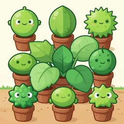 a random popular plant, plants vs zombies style