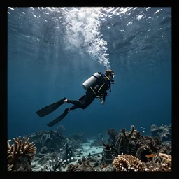 scuba diving by disney concept artists, blunt borders, rule of thirds
