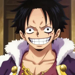a anime cartoon character with a creepy smile on his face, a character portrait by eiichiro oda, featured on pixiv, rococo, stampede, digital colored, freakshow, 2 d, creepypasta