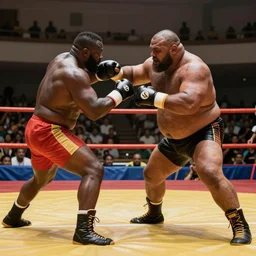 uganda knuckles fights bug chungus in a wrestling match