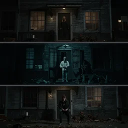 a horror movie, scene by scene, 4 k