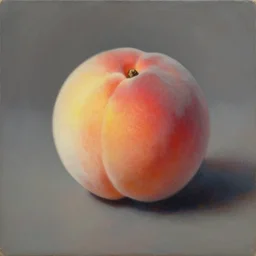 a still life of a peach, painting by richard schmid, thomas moran, donato giancola, professional food photography