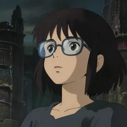 a young girl with bangs and wearing googles looking to the sky, cinematic lighting, dramatic atmosphere, studio lighting delicate features finely detailed perfect art, at an ancient city, gapmoe yandere grimdark, trending on pixiv fanbox, painted by greg rutkowski makoto shinkai takashi takeuchi studio ghibli