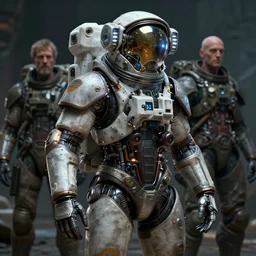 biomechanical dieselpunk astronaut 4 k unreal engine artstation cinematic mood lighting by emil melmoth h r giger brian froud gustave dore albrecht durer hieronymus bosch greg rutkowaki