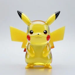 a glass Pikachu