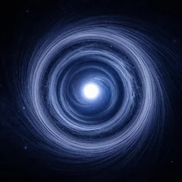 a universe portal made of light