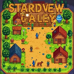 post - apocalyptic fallout game in the style of stardew valley, bethesda game