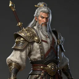a fantasy comic book style portrait painting of god erlang, unreal engine 5, daz, hyper realistic, octane render, rpg