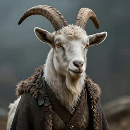 an anthropomorphic goat prince. unreal engine 5. realistic. photo realism. highly detailed masterpiece. aesthetic. hard edges. cinematic. epic. dramatic. by bussiere, shigenori soejima