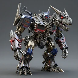 a detailed matte portrait of a new decepticon beastwars robot based on a spinosaurus | cgi, zbrush, inctricate detail, transformers, intricate detail, pbr materials, chrome, texture, glowing red eyes