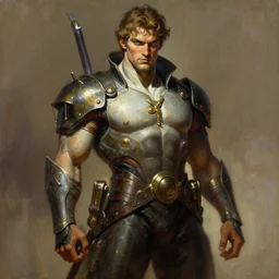 character concept art by Frank Frazetta, detailed painting masterpiece, 4k wallpaper