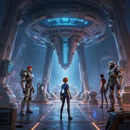 life support unit!!! spaceship starship mothership mass effect andromeda krogan base wallpaper 3 d pixar disney digital cgi rtx hdr painting bioluminance alena aenami artworks in 4 k by jesper ejsing, feng zhu and loish beeple, by thomas kinkade