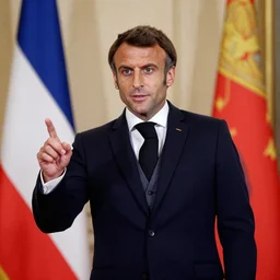 Emmanuel Macron dressed as a 19th century businessman, 50mm photography, high quality, 4K