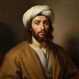 Prophet Muhammad with his turban on by William Adolphe Bouguereau
