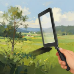landscape painting, digital art, lasso tool, large brushstrokes, photoshop brush, environment concept art