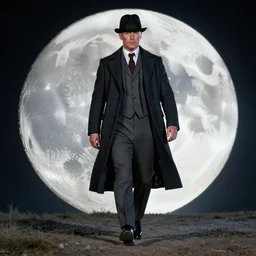 the peaky blinders walking on the moon