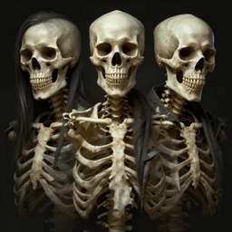 a hyper detailed octane render concept art by xision wu, kerem beyit, sandara tang portrait of skeleton, dim lighting, detailed portraits, unreal engine 5, highly rendered, digital painting, artstation, concept art, smooth, sharp focus perfect horizontal, symmetry illustration, detailed and intricate environment artstation hq