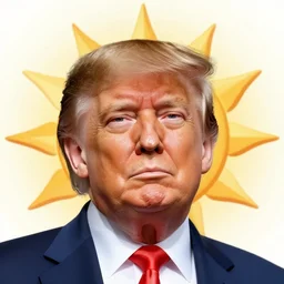 donald trump as the sun