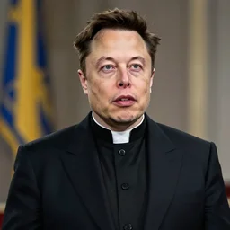 Elon musk as swedish priest