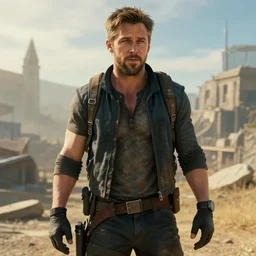ryan gosling kills a mutant in fallout 4