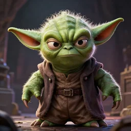 furious angry evil, evil, evil, evil big huge yoda